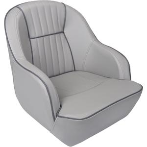 Pontoon Captain Seat Marine Boat Bucket Seats Low Back Captains Chair with Armrest
