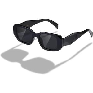 kimorn Rectangle Sunglasses for Women Men Trendy Retro Trendy Sun Glasses 90s Vintage Square Frame K1307