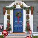 12 Pcs Large Velvet Christmas Bow 23.6x15.7 Inch Christmas Staircase Wreath Bows Rustic Crafts Gift Ribbon Bows Vintage Christmas Tree Topper Bows for Xmas Indoor Outdoor Decorations, Red