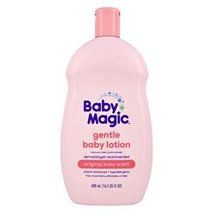 Baby Magic Gentle Baby Lotion, Vitamins & Aloe, Free of Parabens, Phthalates, Sulfates and Dyes, Camellia Oil & Marshmallow Root Original Scent, 16.5 Fl Oz, 6 packs