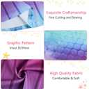 Funnycokid Girls Dress Summer Sleeveless Sundress Birthday Outfit Twirly Mermaid Party Kids 4-15 Years (7-8 Years)