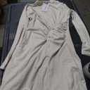 Jesica Women's Fall Wedding Guest Cocktail Midi Dresses Elegant Long Sleeve Bodycon Ruched Dress 2026 Fashion Clothing, M 