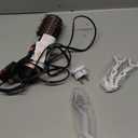 slopehill Mini Travel Dual Voltage Hair Dryer Brush,1000 Watts Hot Air Brush with European Plug, Ionic Hair Dryer and Styler for Women, Oval Barrel 2 Heat & 2 Speed Settings for International Travel (Black)