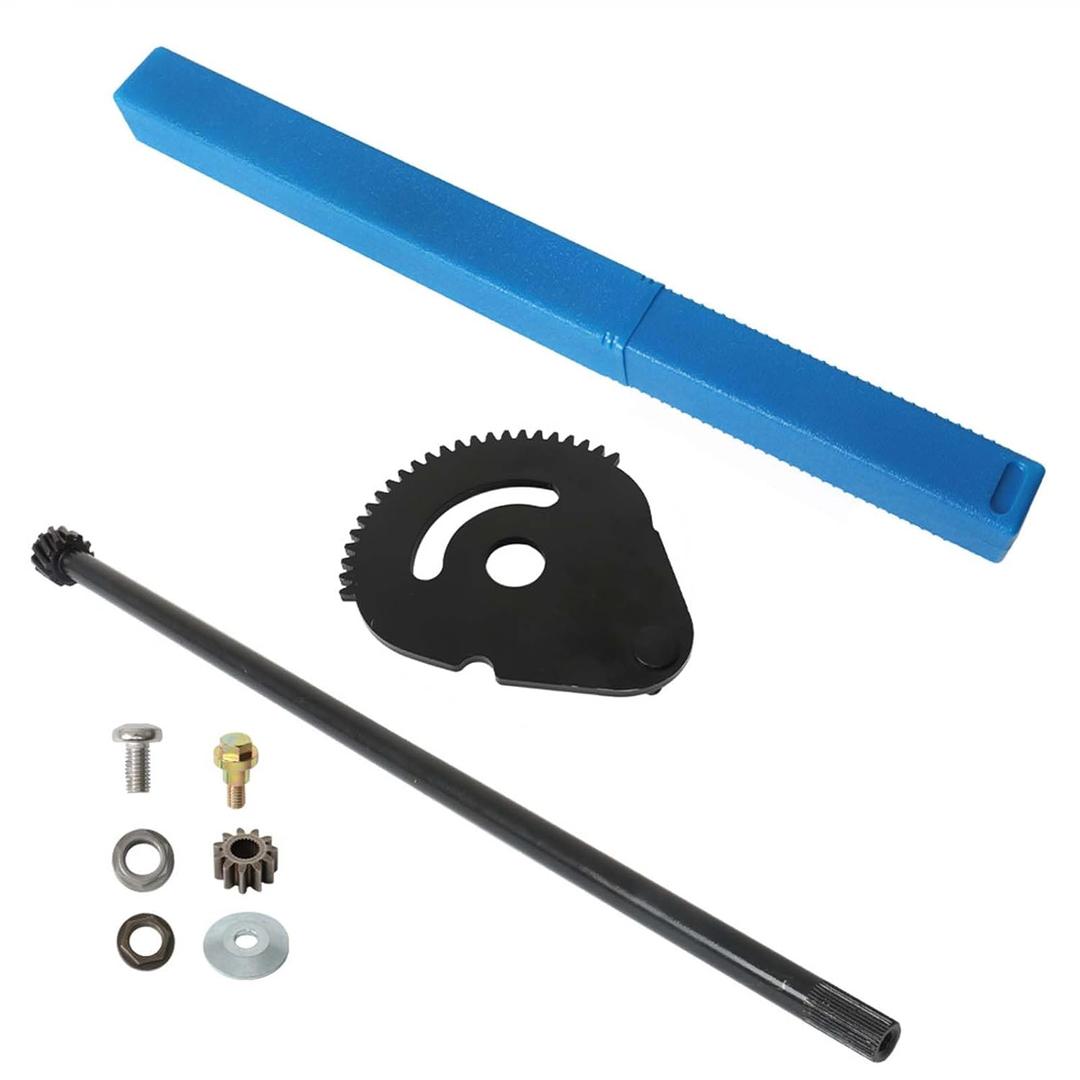 Autoparts 938-05078 738P07154 Steering Rod Shaft & 617-04094 Sector Gear
Sector Gear and Steering Rod Shaft and 948-0389 Steering Rod Cap-Screw Replacement for MTD CLT38G CLT42G T3000 LT4600