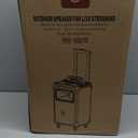 JYX Karaoke Machine with 2 Wireless Mics, 10" Woofer 500W Peak Power Big Portable Bluetooth Speaker with Bass/Treble Adjustment, PA System with Remote Control, LED Lights, Rolling Wheels and Trolley