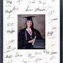 GarduationMall 16x20 Signature Picture Frame Holds 8x10 Photo with White Mat for Wedding Graduation | Wall or Tabletop Display