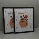 iRahmen 16x20 Picture Frame Set of 2 with Plexiglass, Black Poster Frame Display 11x14 Picture with Mat or 16 x 20 Without Mat, Wood Photo Frame for Horizontal or Vertical Wall Mounting