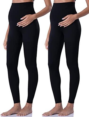 Amazon.com: POSHDIVAH Women's Maternity Leggings Over The Belly Pregnancy Yoga Pants Active Wear Workout Leggings 2pcs Black Medium : Clothing, Shoes & Jewelry Medium