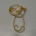 2 Pcs Small Twisted Ornament Display Stand 7.5" H Ornament Hanger Stand Holder Hanging Terrarium Holder for Wedding Christmas Home Office Decor(Gold)