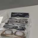 3 Pack Square and Oversized Blue Light Blocking Glasses Cute and Stylish Frames for Men and Women Fashion Eyeglasses