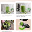 Cold Press Juicer Machine Slow Masticating Extractor for Celery Wheatgrass Spinach Ginger Cucumber Kale, 200W Motor, Easy Clean BPA-Free Dishwasher Safe, Fruit & Vegetable Juicers with Pulp Separation