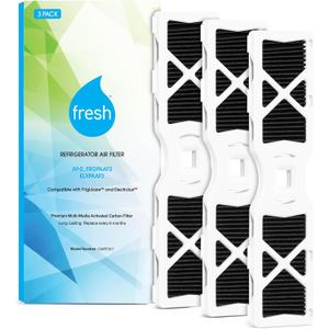 FRESH AF-2 Refrigerator Air Filter Replacement for Frigidaire - Compatible with Models: FRGPAAF2, RAF-2, Electrolux ELXPAAF2 - Advanced Carbon Filter Technology - (3 Pack) Air filter by MIST
