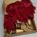 2 Pcs Christmas Cow Bells with 8 Pcs Red Velvet Christmas Bows Vintage Gold Bell Decorations with Hanging Rope Velvet Ribbon for Xmas Tree Wall Home Wreath Garland Staircase Indoor Outdoor