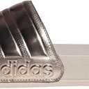 adidas Unisex-Adult Adilette Shower, Champagne Metallic/Champagne Metallic/Putty Mauve, 10