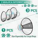 Soft Dog Cone Collar – 3 Similar Sizes per Set (S/M/L) for Better Fit, XL Single Size – Cone for Dogs to Stop Licking, Adjustable E Collar for Dogs After Surgery, Elizabethan Collar for Dog (Black, L)