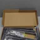 12 Inch Heavy Duty Floating Shelf Bracket, Wall Mounting Industrial Black Shelf Brackets, 1/5 Inch Thick Iron Metal Brackets for Shelves 6 Packs