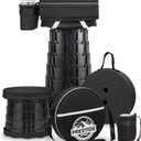 Prestige Outback 2025 Upgraded Collapsible Stool & 3-in-1 Cushioned Carry Bag, Adjustable Height Folding Stool, Telescopic Camping Chair Retractable Seat or Footrest for Outdoors & Travel, Max 620lbs