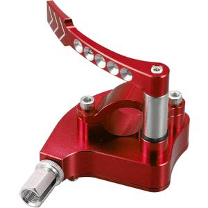 X AUTOHAUX 7/8 Inches Universal Thumb Throttle Assembly for Yamaha Banshee 350 Blaster 200 YFZ450 Warrior 350 Metal Red