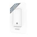 MOES WiFi Smart Light Switch No Neutral Wire, No Capacitor, No hub Required, 2nd Generation Single Live Wire Push Button, Tuya Smart Life App Remote Control Work with Alexa and Google Home, Minimum 7W