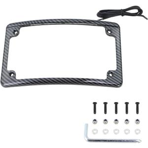 LPF-RAD-B-LP License Plate Frame Radius LED for Harley Davidson (Carbon Fiber)