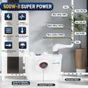 500Watt Macerator Pump, Macecrating Toilet Pump for Basement Macerating Toilet Laundry Cooking Sink Clothes Washer Macerator Pump for Upflush Macerating Toilet, Basement Toilet Pump