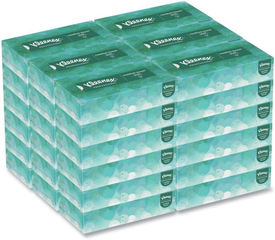 Kimberly-Clark Professional Facial Tissues in Pop-Up Dispenser Box, 100 Sheets Per Box, 36 Boxes per Carton (21400)