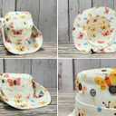 Colorful Butterfly Bucket Hat for Toddler,Gifts for Kids Child, Printed Wide Brim Outdoor Summer Beach Sun Hat for Girl Boy