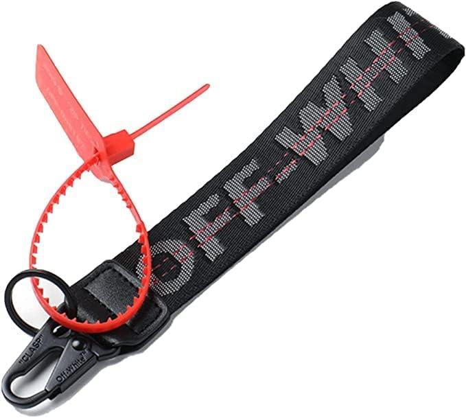 IMPORTUNK OFF Classic Keychain Lanyard for Keys can Hang Key,Wallet,Jeans Decoration Cute Lanyard  (Black)