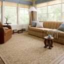 Loloi Chris Loves Julia Judy Collection JUD-07 Natural/Ivory 5'-0" x 7'-6" Area Rug
