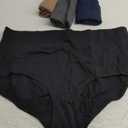 INNERSY Women's Plus Size XL-5XL Cotton Underwear High Waisted Briefs Panties 4-Pack (3X-Large)