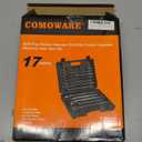 COMOWARE Rotary Hammer Drill Bits Set & Chisels- SDS Plus Concrete Masonry Hole Tool 17pcs with Storage Case (17CS)