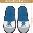 Slippers for Guests, 11.2 inch,Disposable & Reusable Non-Slip Hotel Slippers with Storage Bag, Soft Cotton Guest Slippers for Women & Men,Non-Slip for Home, Gym,Party (Blue, XL)