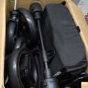 Gravity Folding Baby Stroller - Portable Travel Toddler Stroller w/Adjustable Backrest, Canopy & Cup Holder, Lightweight and UV Protected, One-Hand Automatic Folding - Green