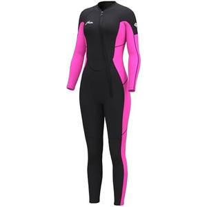 Hevto Women Wetsuit 3/2mm Neoprene Wet Suit Keep Warm in Cold Water for Surfing Swimming Diving, Size 8