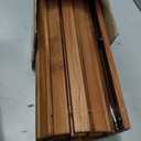 StrongTek Teak Bath Mat, Roll-Up, 35.4 x 19 in, Pre-Oiled, Non-Slip Pads