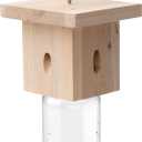 1 PCS Wood Carpenter Bee Trap for Outside - Best Bee Trap - Nature Hanging Carpenter Bee Traps Plastic Jar Outdoor - Insect Traps