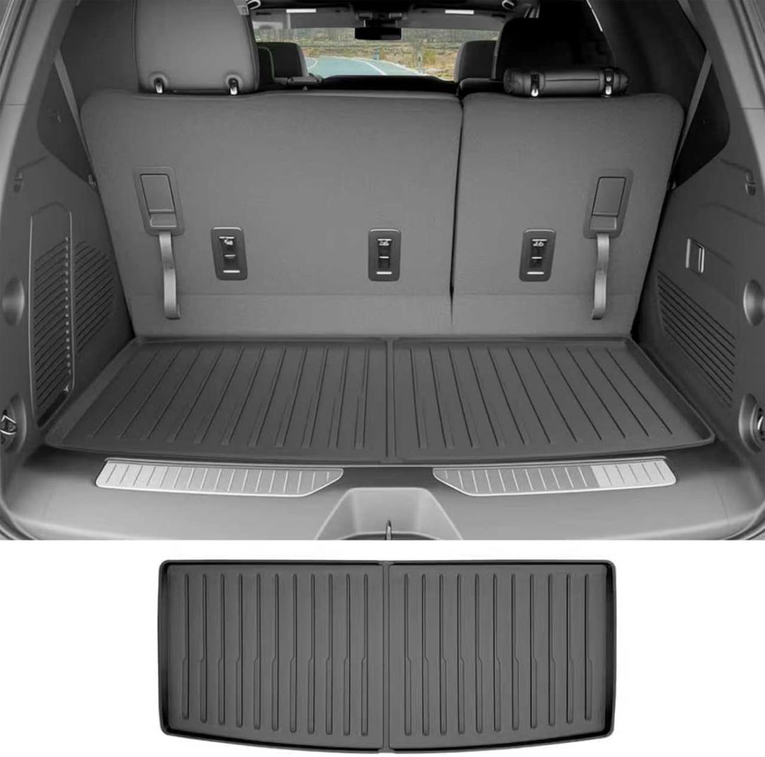 Trunk Mat for 2022-2025 Chevy Chevrolet Tahoe/GMC Yukon (Not for XL) 3rd Row Rear Cargo Mat All Weather TPE Protector Trunk Liner Accessories