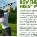 The Most Important Stretch in Golf - A Device, Golf Stretch, Golf Exercise, Golf Swing Train in One Motion. Perfect Practice Warm-Up. Shaft for Strength, Rhythm, Golf Stretching Device. Indoor/Outdoor
