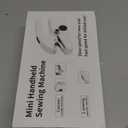 Handheld Sewing Machine for Beginners, Portable Mini Sewing Machine with Two Speed Modes, Easy to Operate and Fast Stitch Suitable for Clothes, Fabrics and Quick Home Repairs (White)