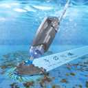Cordless Handheld Pool Vacuum, 18.5GPM Strong Suction, 60 Mins Runtime, Telescopic Pole, Dual Brush Heads for Above Ground, Inground Pools, Spas & Hot Tubs, Vako H11