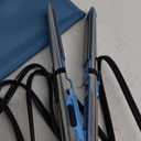 Nano Titanium Prima2000 Ionic Styling Iron, 3/4" stainless steel travel/mini iron, all hair types (Blue)