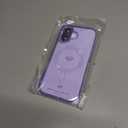 oakxco for iPhone 17 Case Clear Magnetic, [Compatible with Magsafe] Ultra Slim Thin Transparent Silicone Mag Safe Phone Case, Non-Yellowing Plastic Soft TPU Shockproof Bumper, Purple Lavender
