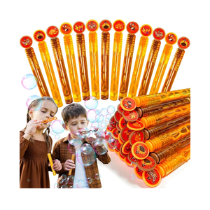 Bubble Wands Bulk Thanksgiving Party Favors for Kids, 5 Styles Turkey Thanksgiving Bubble Wands Fall Party Supplies Toys for Classroom Prizes Goodie Bags Stuffers Fillers