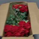 50 PCS Fake Red Roses, Artificial Red Flowers Bulk Realistic Silk Faux Rose with Stems for Wedding Decoration Anniversary Bridal Bouquet DIY Floral Arrangement Romantic Home Decor Gifts