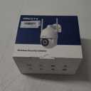 2K Security Camera Outdoor, 2.4G/5G WiFi 24/7 Recording Security Camera, 360 PTZ Auto Tracking, Motion Tracking, Full Color Night Vision, Waterproof