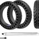 8.5x2 Inch Electric Scooter Solid Tires, 50/75-6.1 Rubber Replacement Wheels for Gotrax GXL V2/XR/APEX & Xiaomi M365/M365 Pro/1S/Pro 2 & All 8.5" Scooters, Never Puncture (2PCS)