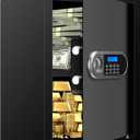 3.0 Cuft Large Safes for Home Use Fire and Water Proof, Anti-Theft Digital Security Safe Box With Programmable Keypad & Spare Keys, Home Safes Water and Fireproof for Documents Money Valuables (2.8 Cubic Feet)