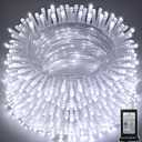 JDGJYDS 328 FT Christmas Light1000 LED Xmas Lights OutdoorChristams String Lights Waterproof 8 Modes & Timer, Fairy Lights Plug in for Weeding, Patio, Party, Holiday,Christmas Decor (Cool White)