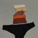 ANSUKOO Seamless Thongs for Women Underwear 6Pack,No Show Ladies Workout Thong,No Line Breathable Comfortable Sport Panties (X-Small, Assorted)