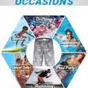 APTRO Men's Swim Trunks 9" Quick Dry Swimsuits Beach Bathing Suits Swim Board Shorts Mesh Liner T11 Grey M